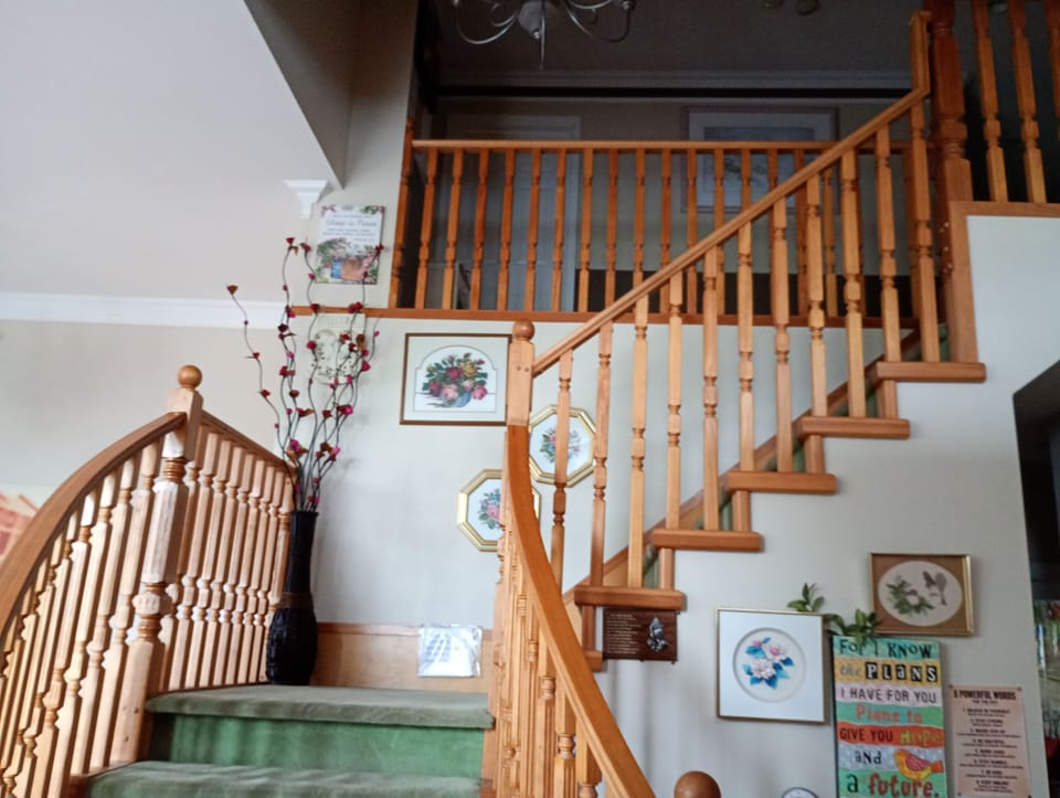 Stairs Rm C on your right