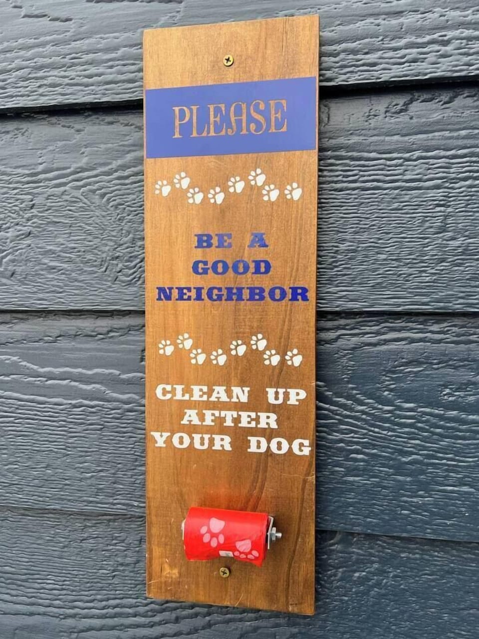 Clean up station in fully fenced back yard