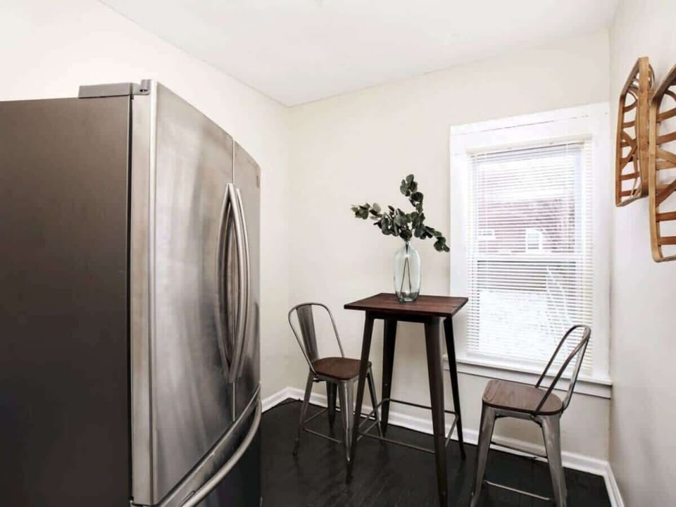 Charming breakfast corner for morning coffee.