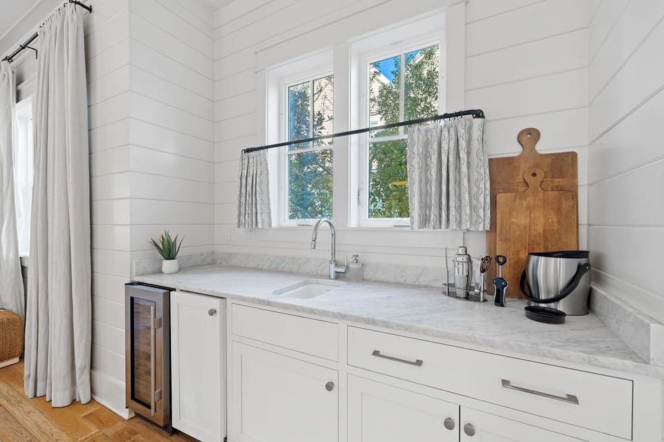 Gourmet Kitchen with Beverage Fridge