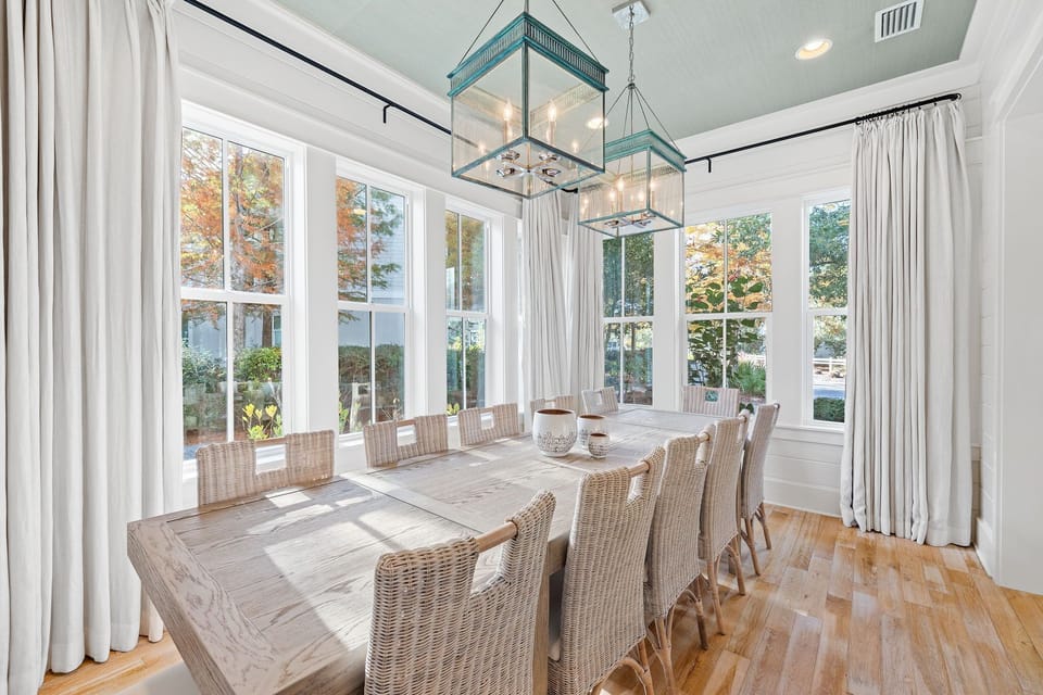 Open Concept Dining Room Seating 12