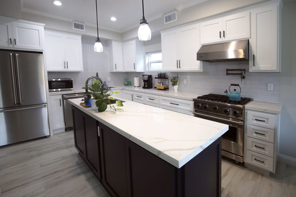Use Viking appliances, and all our cooking and baking utensils.