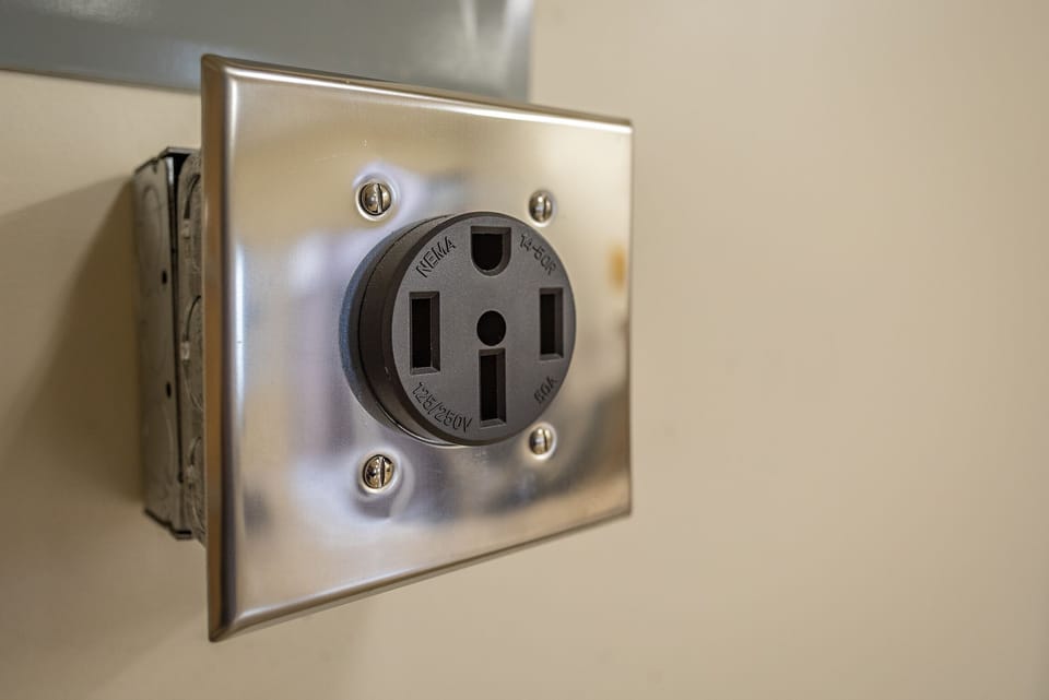 Electric Car Charger in the garage (14-50 outlet). Please note that guests must provide their own adapter.