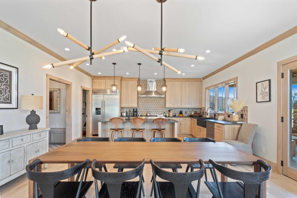Dining Table with Seating for Eight
