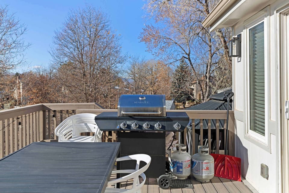 Or, you can grill up a delicious meal on the propane grill.