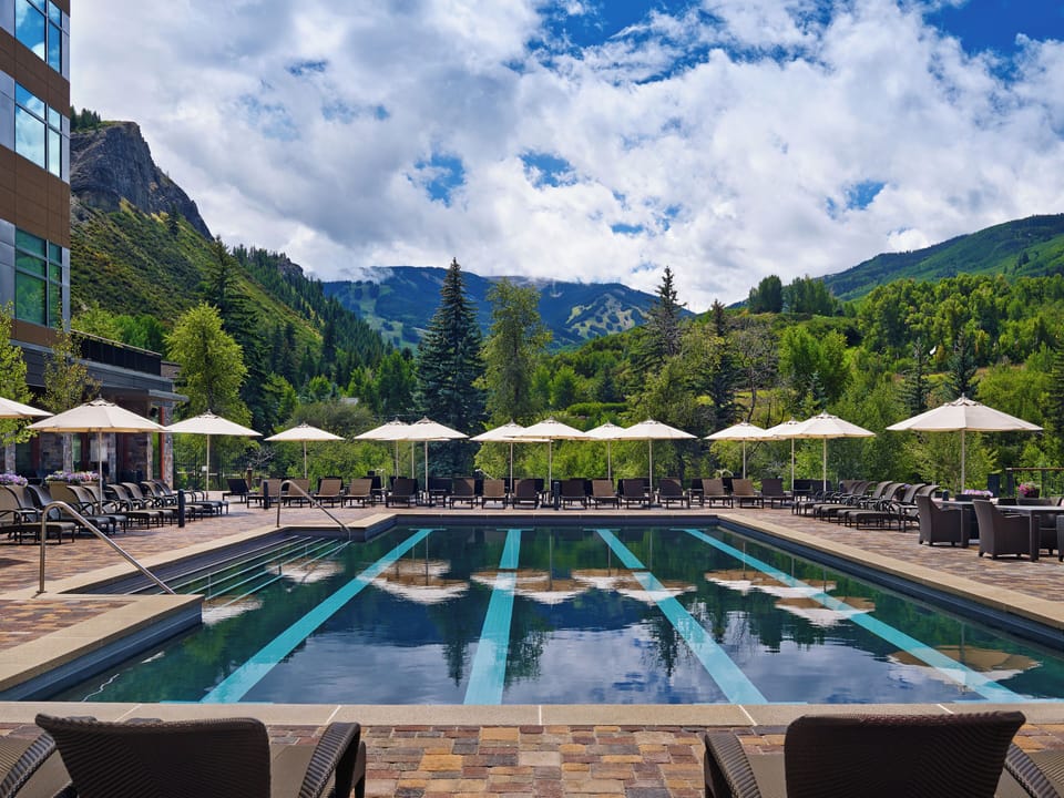 Pool area is perfect for cooling off in the Colorado summer months.