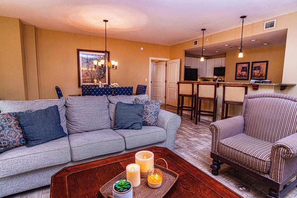 Living Area to Dining and Kitchen