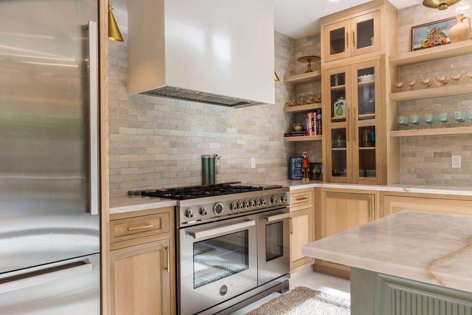 This 6-burner Italian Bertazzoni slide in range is a dream!