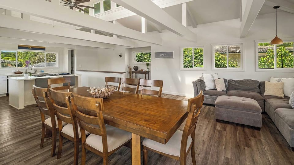 Anahola Palms - Dining Kitchen & Living - Parrish Kauai