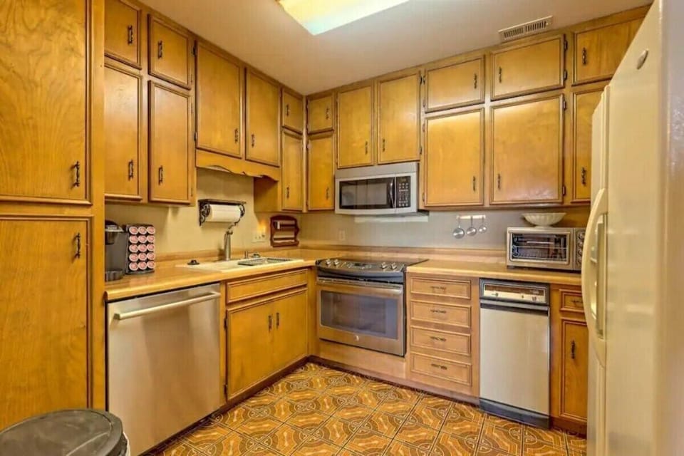 Second kitchen downstairs — perfect for larger groups or added privacy