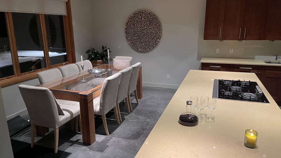 Dining Room with Lots of Space for Family Dinners 