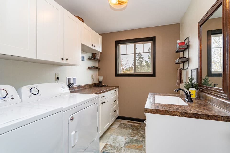 Washer & Dryer and Half Bath on Main Level