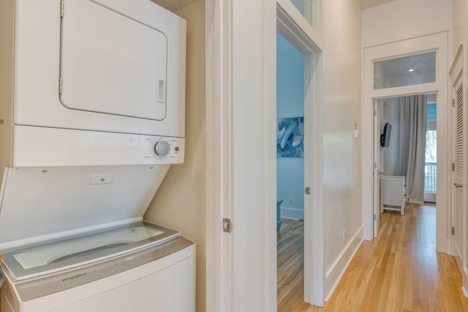 In-home laundry.