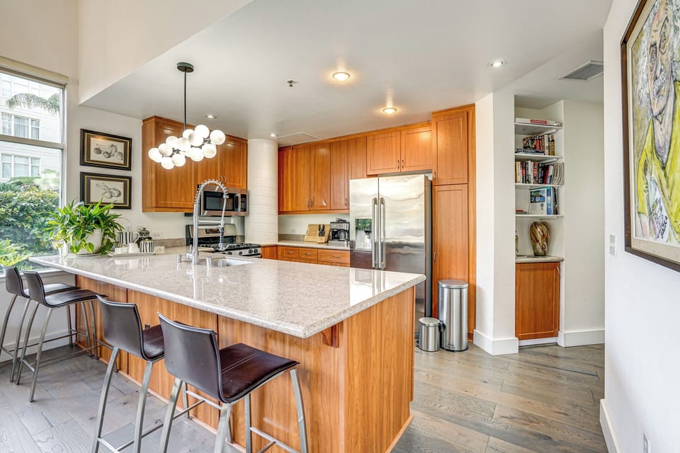 Kitchen | Single-Story Condo | Free WiFi | Central Heat