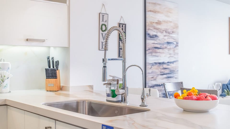 Modern fixtures.