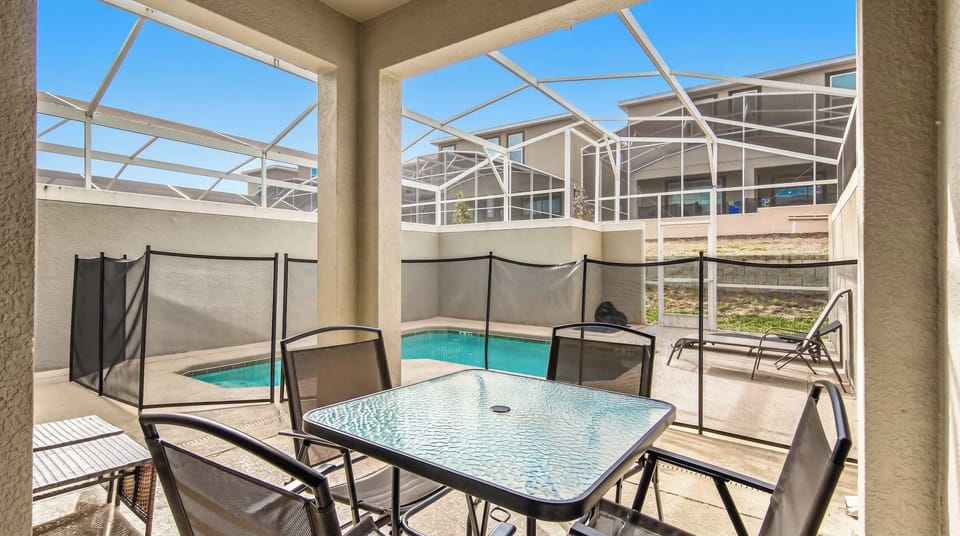 Exclusive enjoyment of screened-in spa and pool for you, friends, and family!.