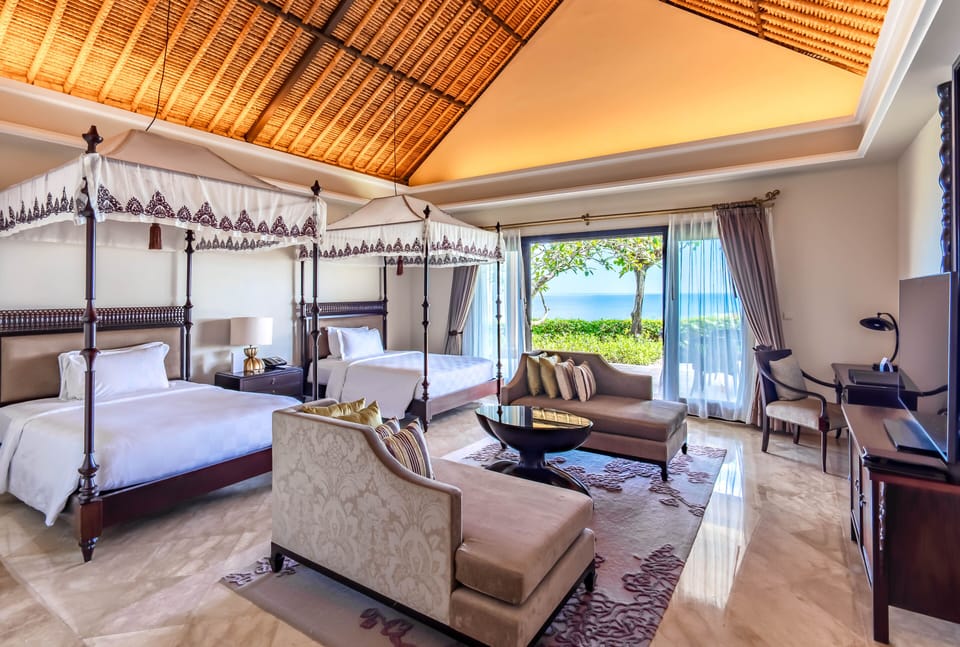 2BR Ocean Front Villa | Premium bedding, minibar, in-room safe, desk