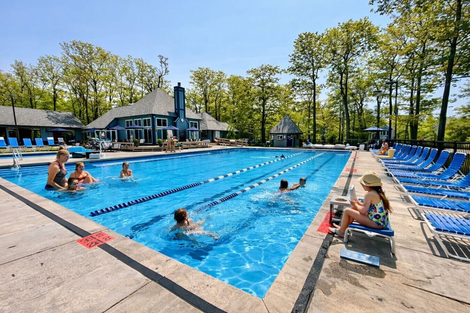 Pool free to use and short walk away!