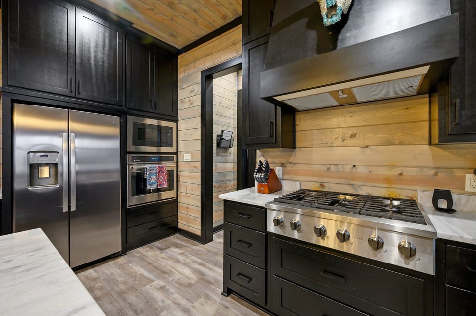 Gas stove top range.