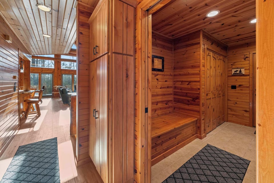 Back hall to store your outdoor gear!
