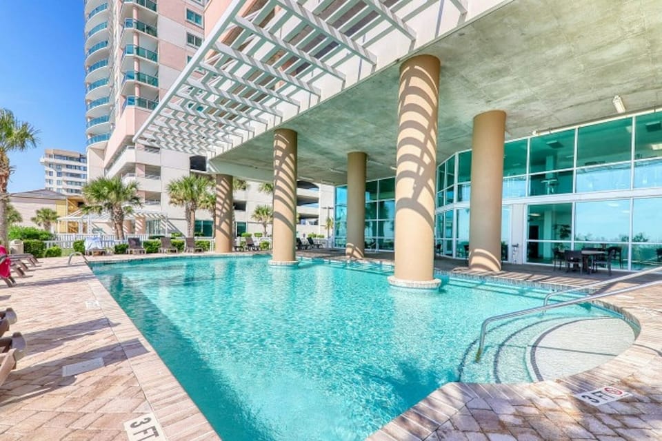 Take a cool dip in the sparkling oceanfront pool.