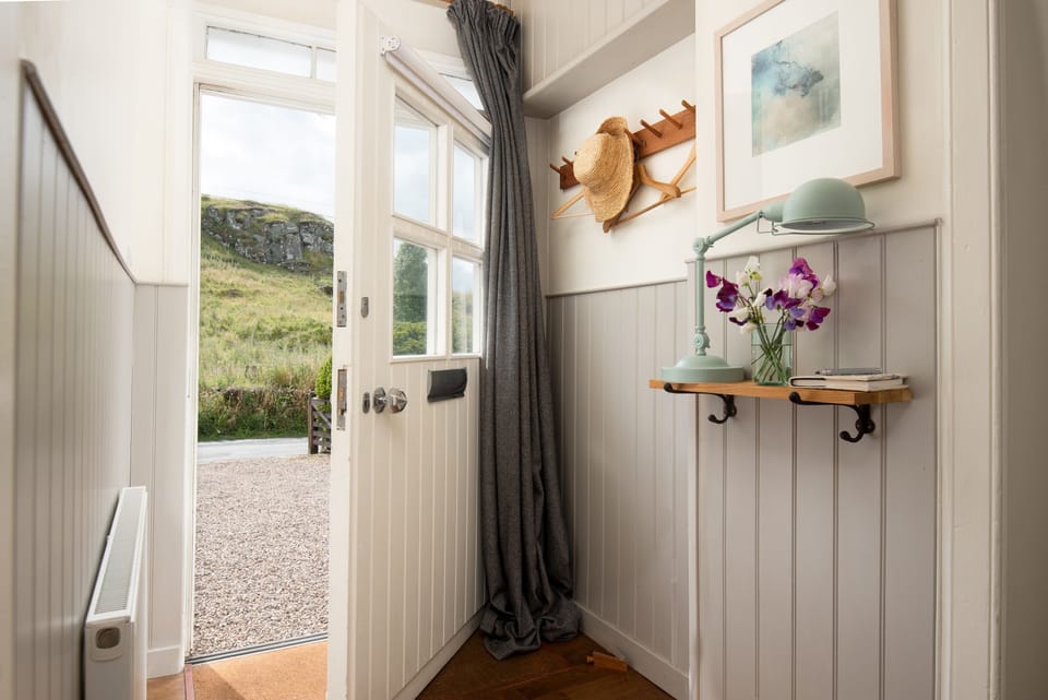 The Old School, Hume - entrance hall with coat hooks