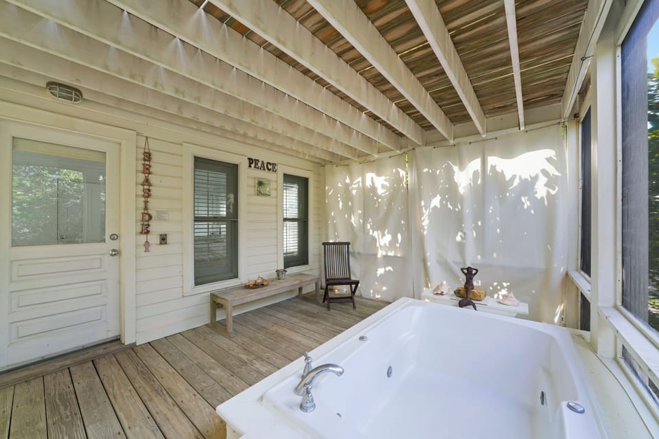 OPEN PORCH ALTERNATE VIEW WITH OUTDOOR CURTAINS