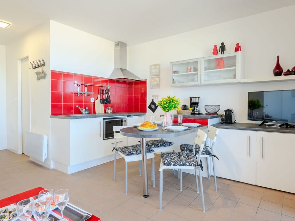 Furniture, Kitchen, Interior Design, Flooring, Major Appliance, Floor, Ceiling, Chair, Kitchen Appliance, Room