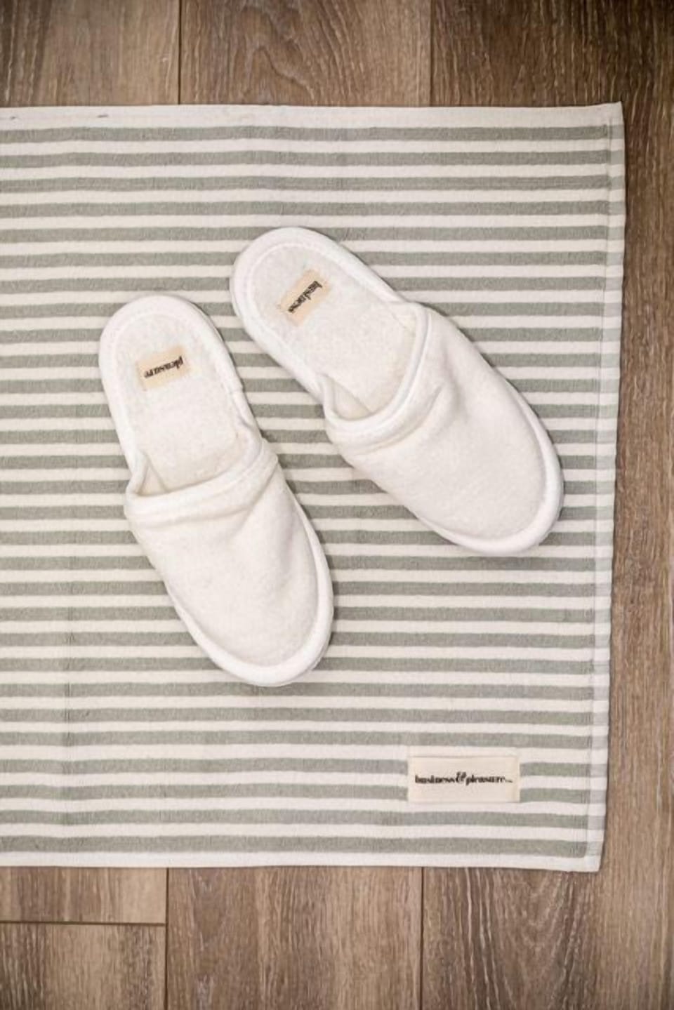 Freshly washed slippers set out for you, adding a cozy touch from the moment you arrive.