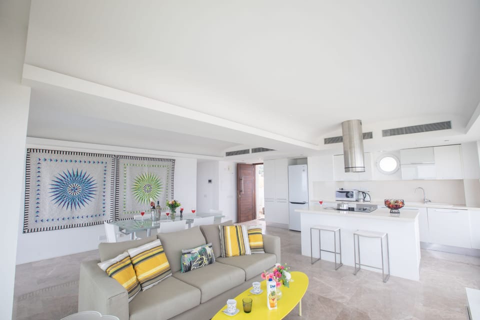 Living room with comfortable seating area 