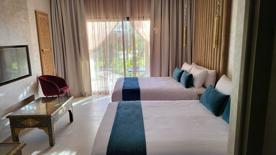 Twin Room, 2 Queen Beds | Egyptian cotton sheets, premium bedding, pillowtop beds