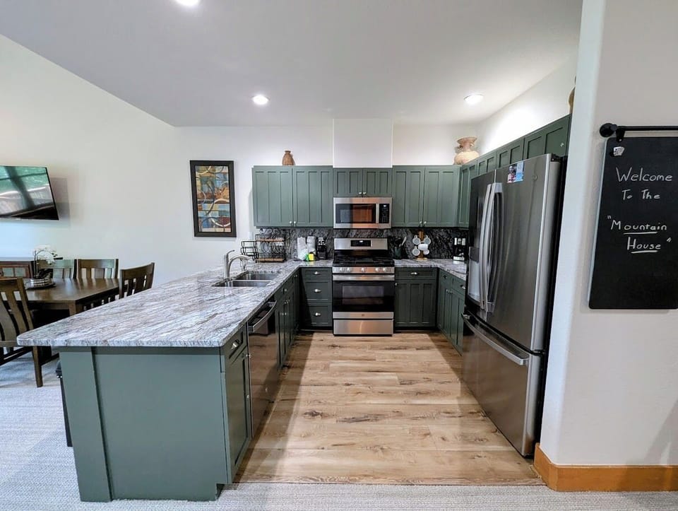 Sleek updated kitchen