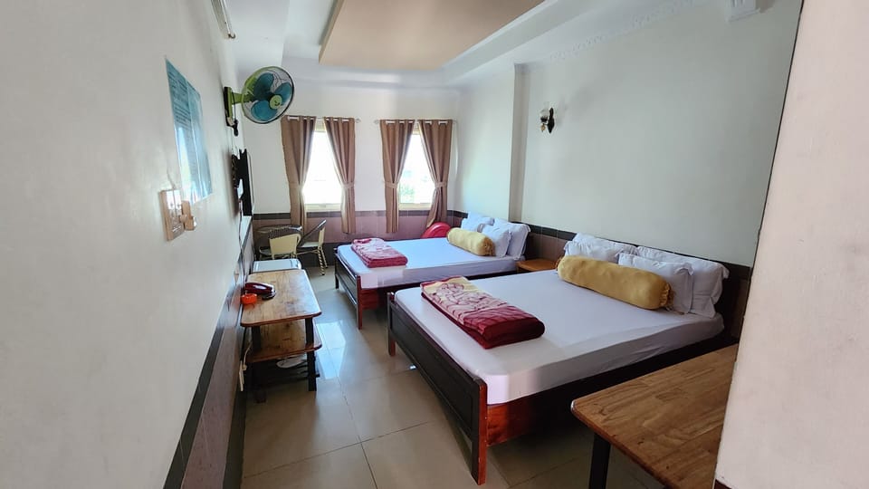 Family Double Room | Individually furnished, desk, laptop workspace, soundproofing
