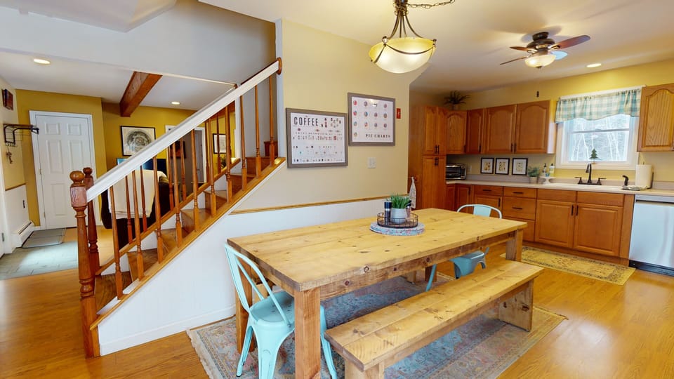 Dining table that seats up to 10 people
