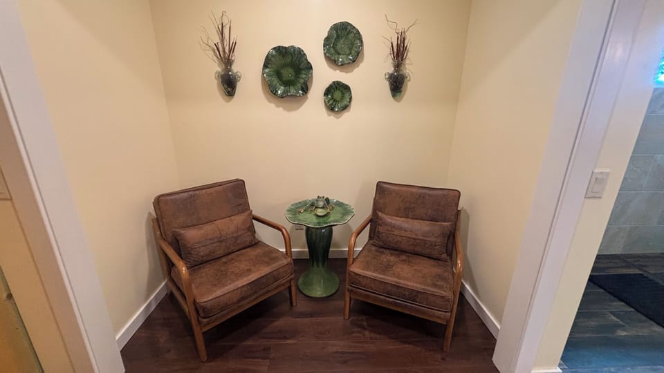 Sitting area in main bedroom closet area