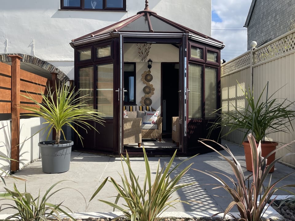 Patio area leading from the conservatory