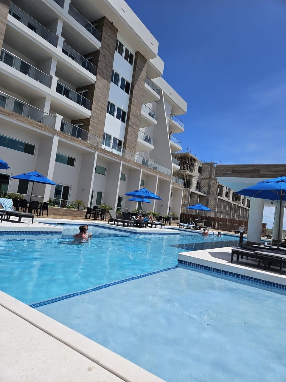 Outside view and pool
