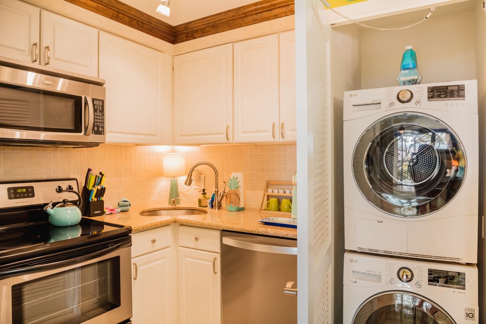 LG Washer & Dryer in Unit (soap provided)
