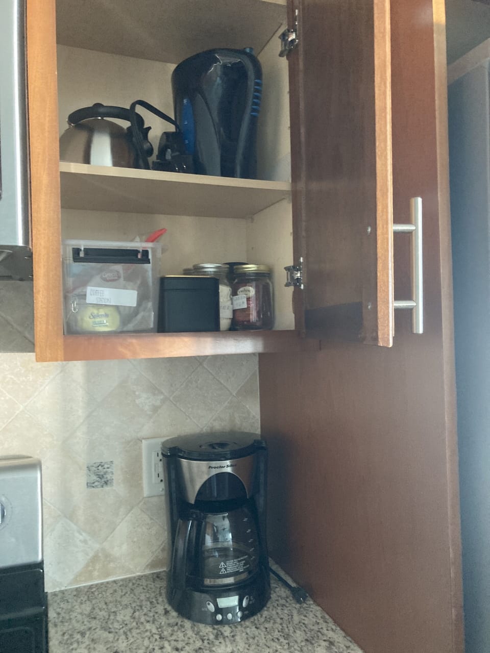 Coffee bar at kitchen !