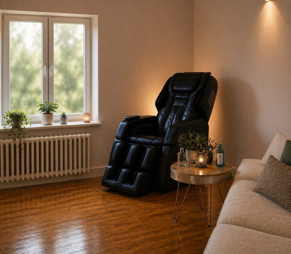 Enjoy extra comfort with a premium massage chair.