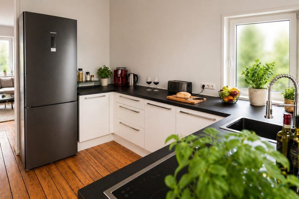Stylish and fully equipped kitchen perfect for preparing your favorite dishes.