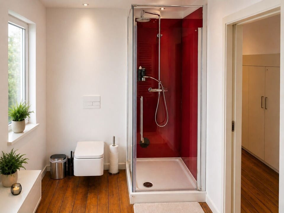 Refresh in a bright, clean, and stylish bathroom.