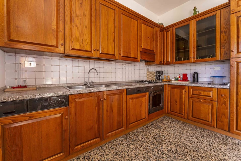 Apartment | Private kitchen | Full-size fridge, oven, dishwasher, espresso maker