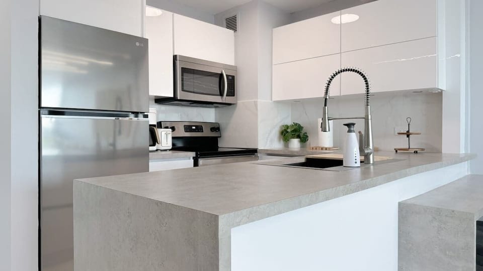 Fully equipped kitchen with plenty of counter space and everything you need to prepare your favorite meals.