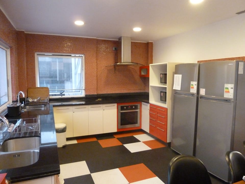 Shared fridge, microwave