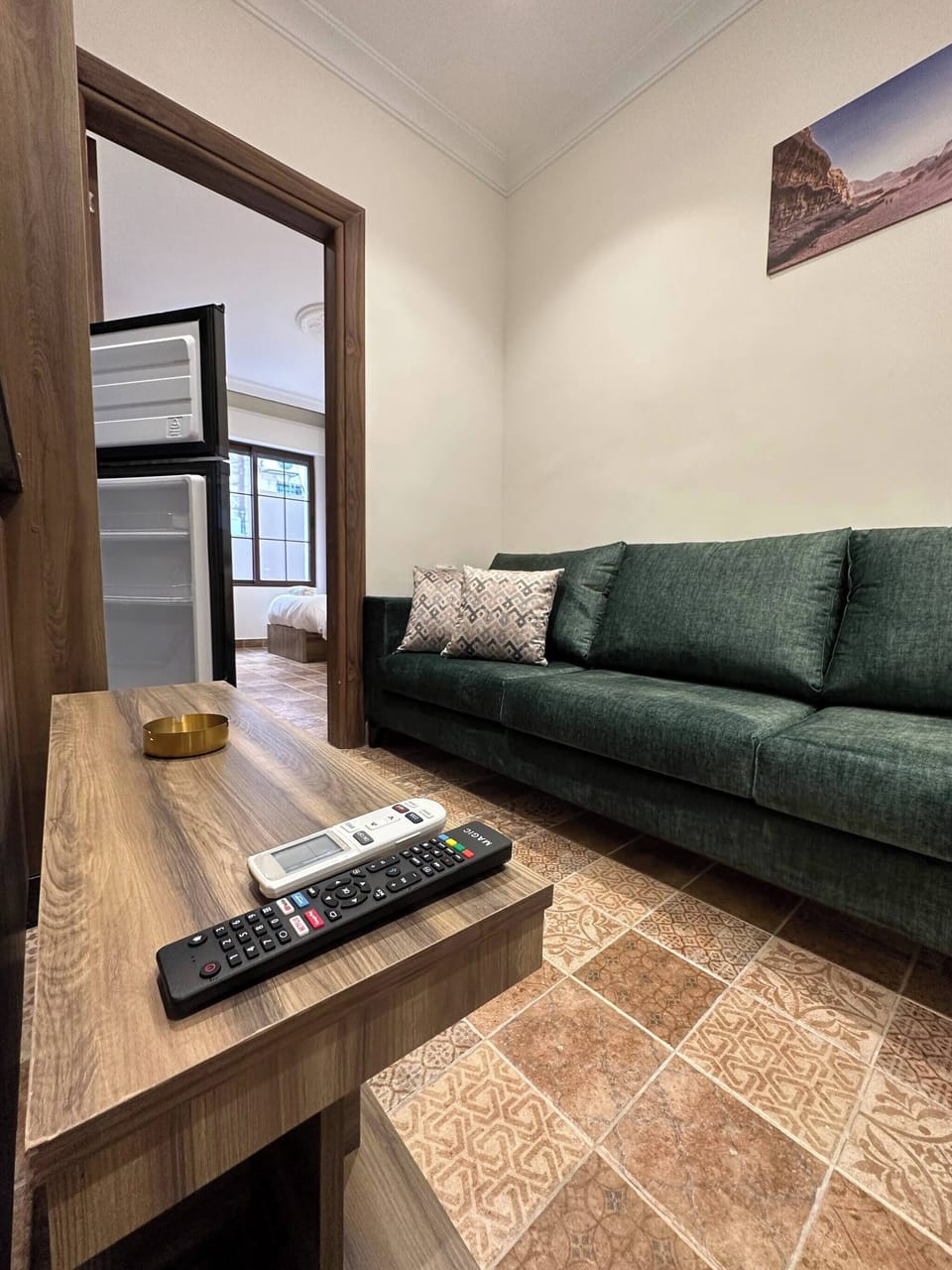 Apartment, 1 Bedroom, Accessible, Smoking | Living area
