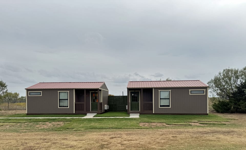 lil more secluded than our other cabins ~ Buffalo Wallow Cabin  The Lazy Buffalo