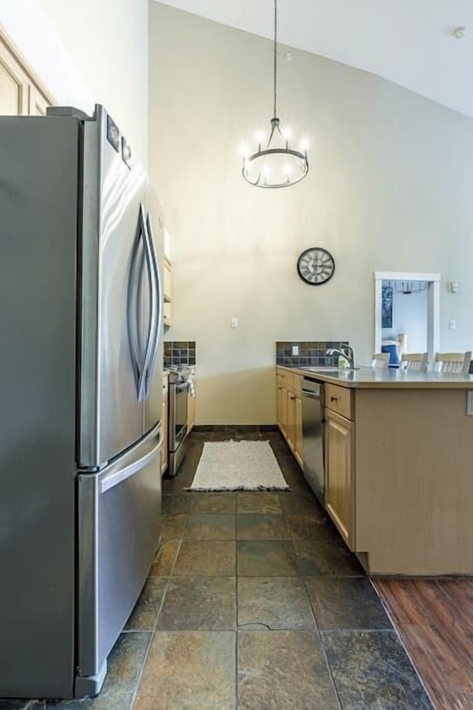 Fully equipped kitchen for home-style cooking.