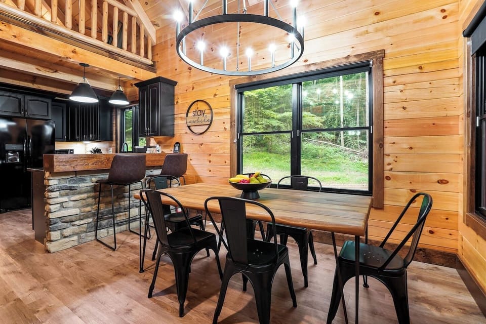 Cozy Cabin Kitchen with Rustic Charm!