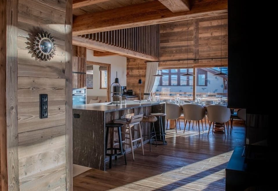 Kitchen through to dining